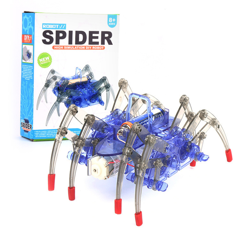 Science Project Diy - Elektryczny bioniczny robot-pająk – zestaw DIY,