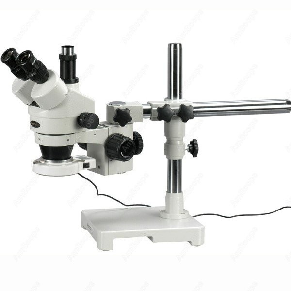 Amscope Microscope Stereo 7X-45X - Mikroskop stereoskopowy trójokularowy z zoomem LED